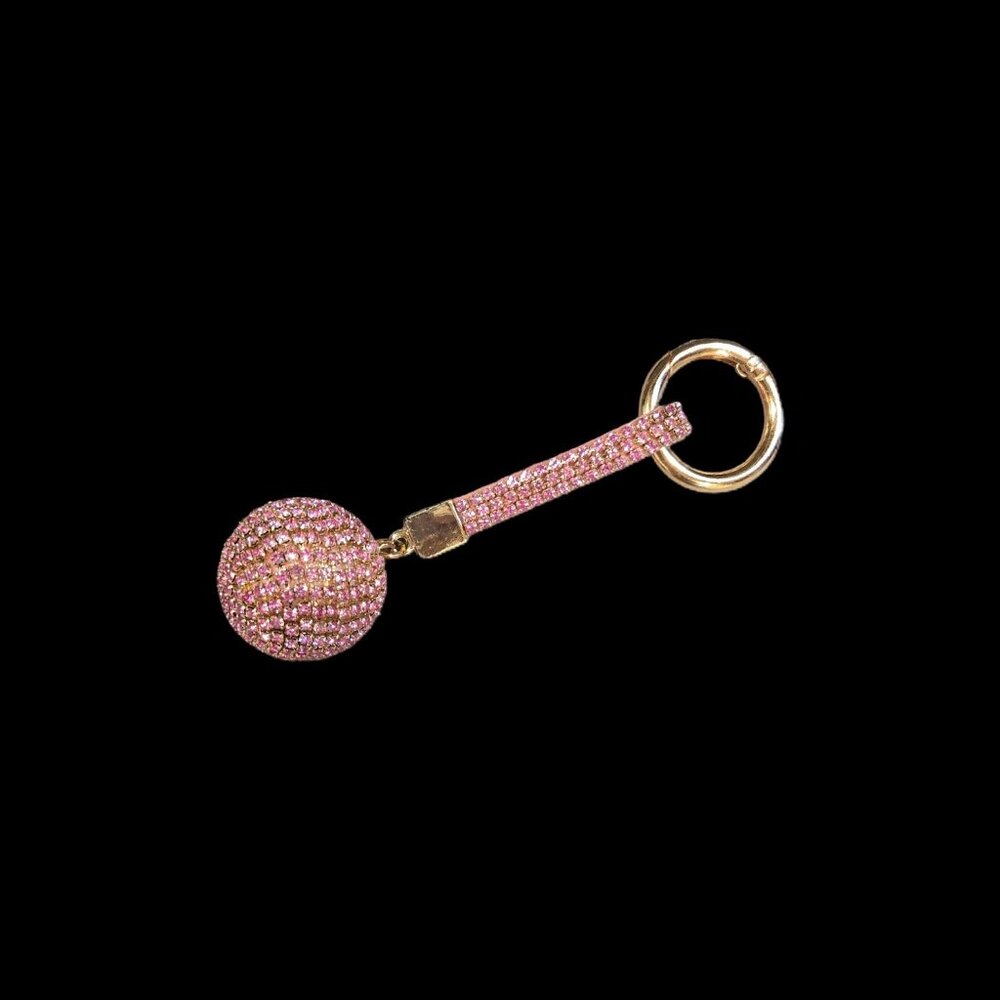 Pink Rhinestone keyring/lanyard